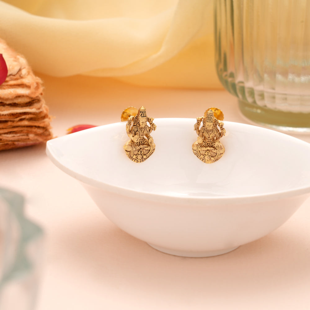 Antique Amman Statue Gold Stud