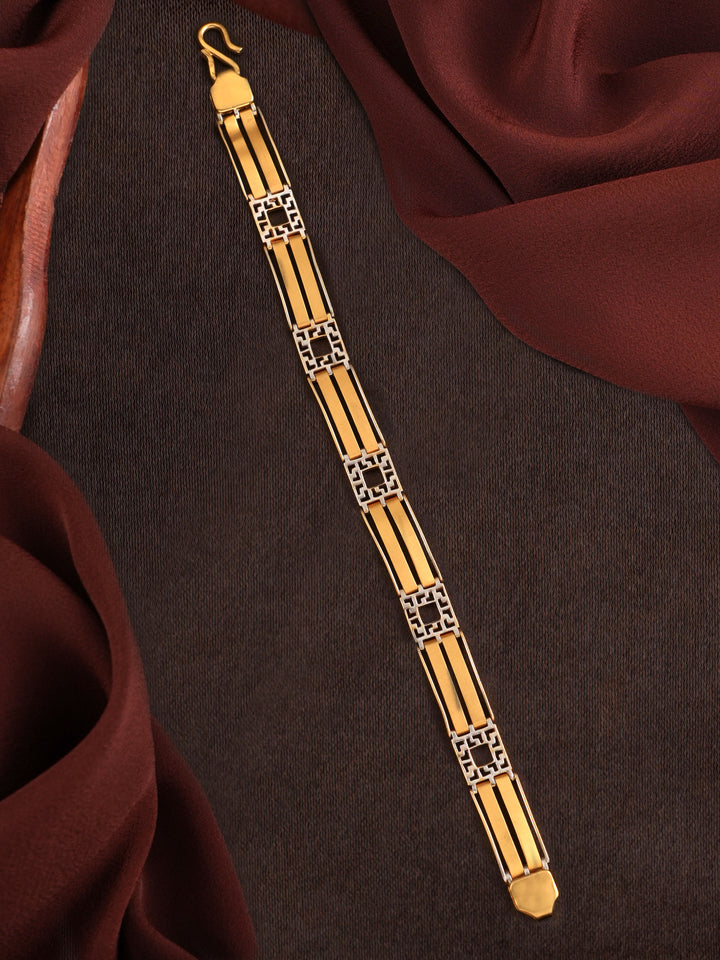 Men’s Geometric Link Gold Bracelet