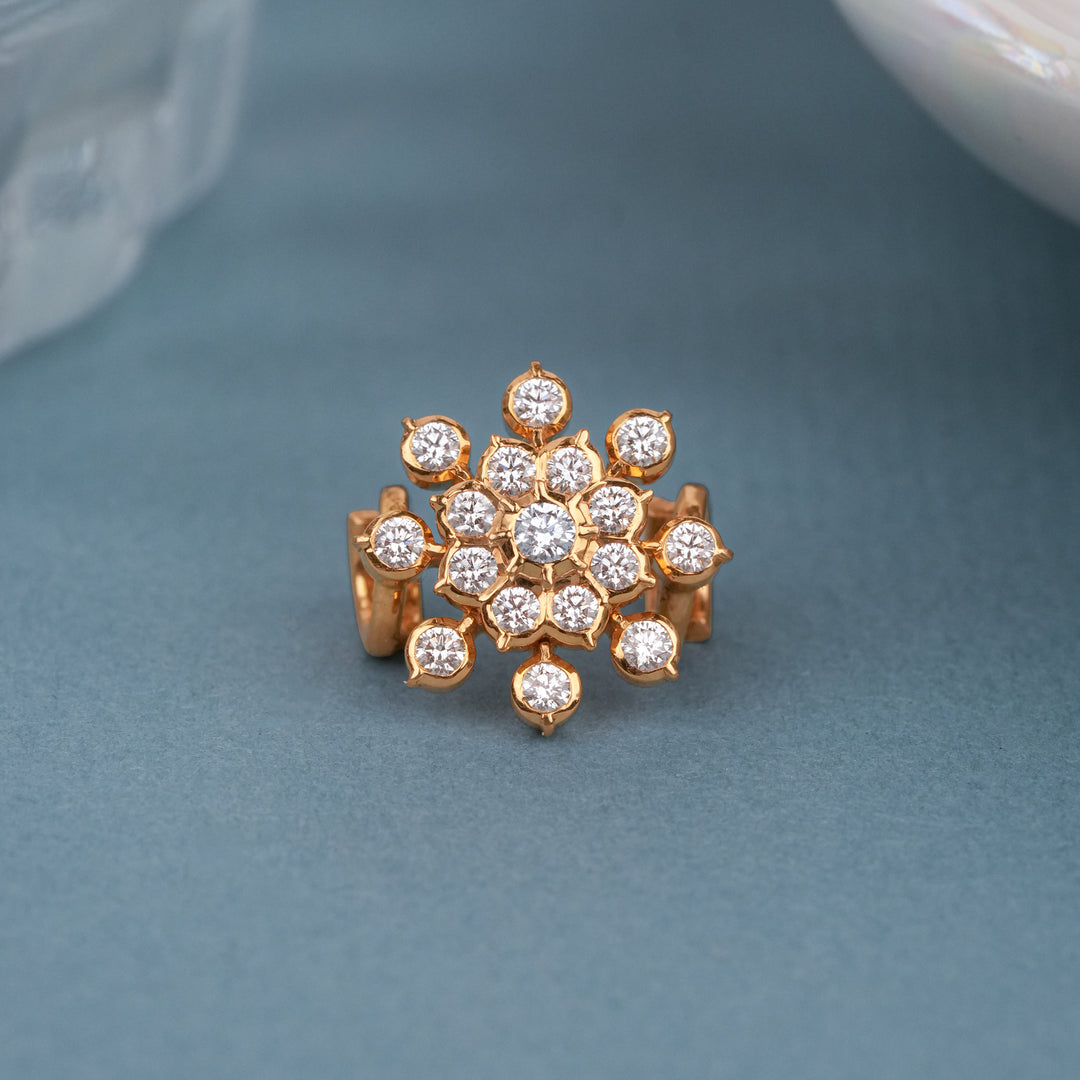 Blossom Sunburst Floral Diamond Mugappu