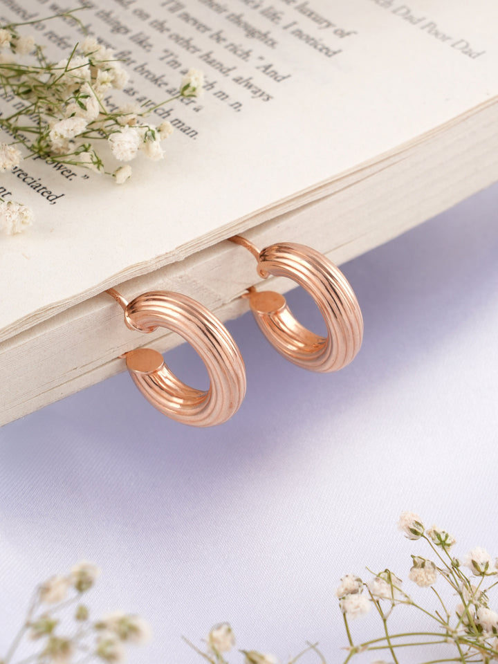 Bold Rose Gold Hoops