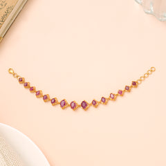 Authentic Ruby Stone Gold Bracelet for Women