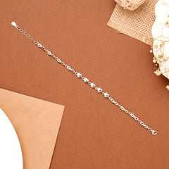 Cute Heart Whisper Silver Bracelet