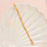 Single Stone Fancy Gold Bracelet for Baby
