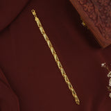 Silver Gold-Plated Kerala Style Bracelet