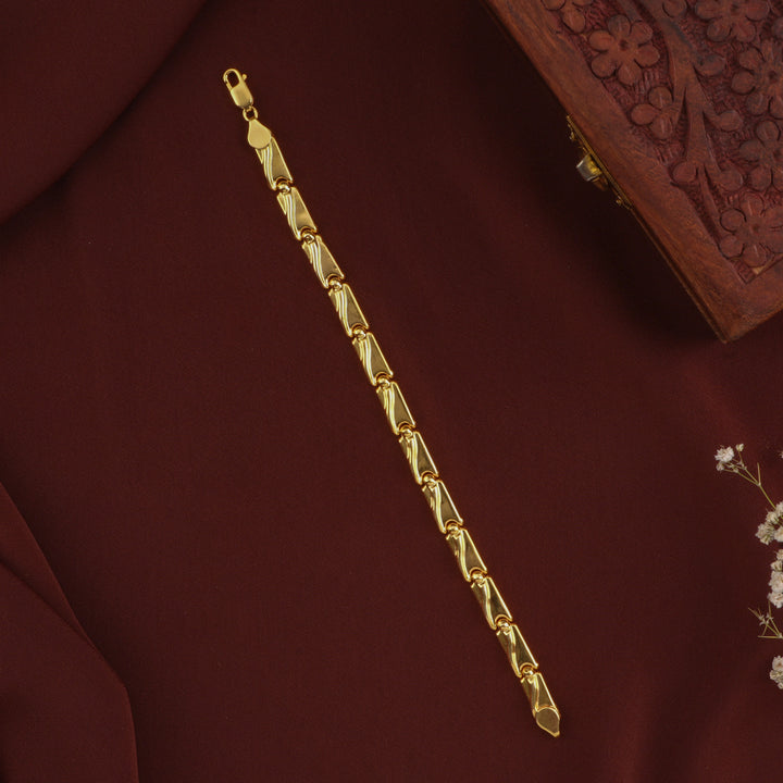 Silver Gold-Plated Kerala Style Bracelet