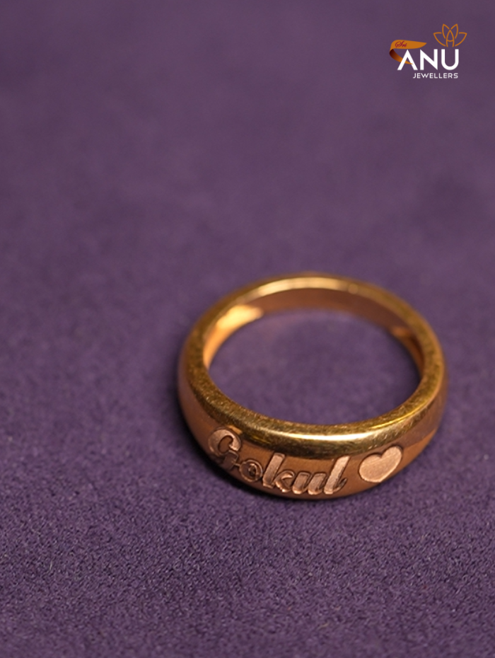 Personalized Heart with Name Ring