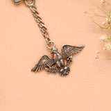 Iconic Eagle Silver Pendant Keychain