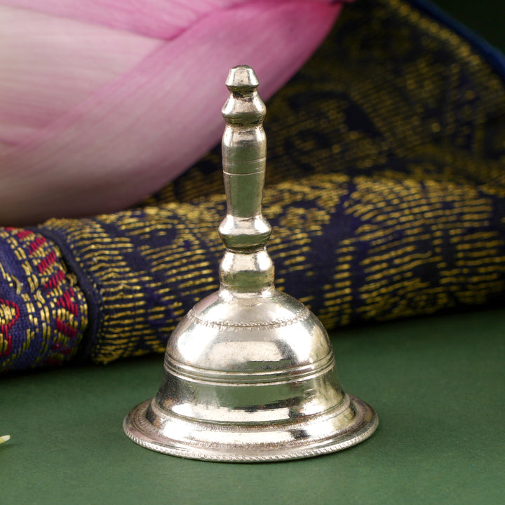 Classic Silver Hand Pooja Bell