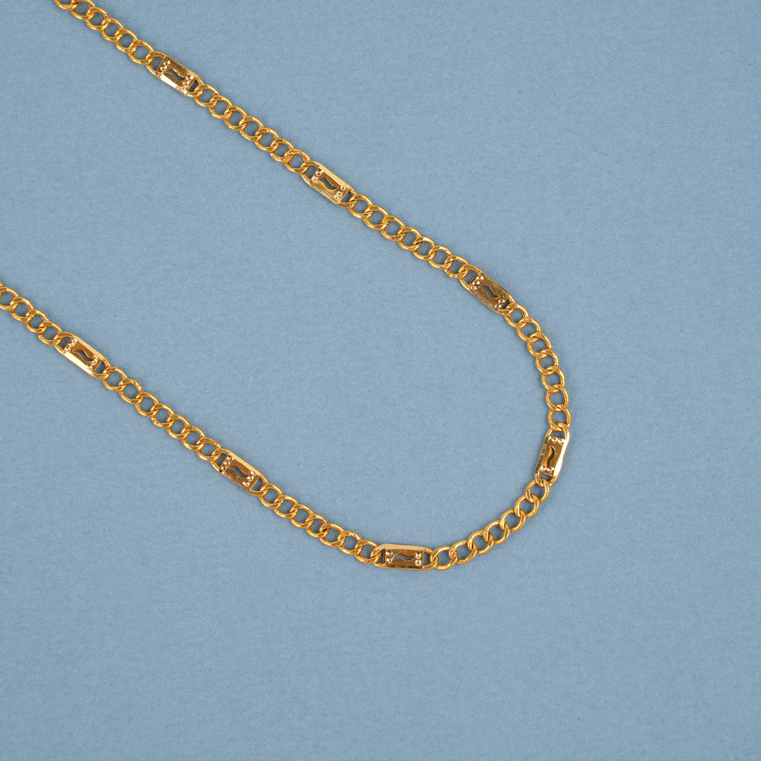 Classic Paper Clip Gold Sachin Chain