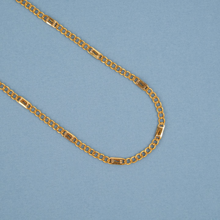 Classic Paper Clip Gold Sachin Chain
