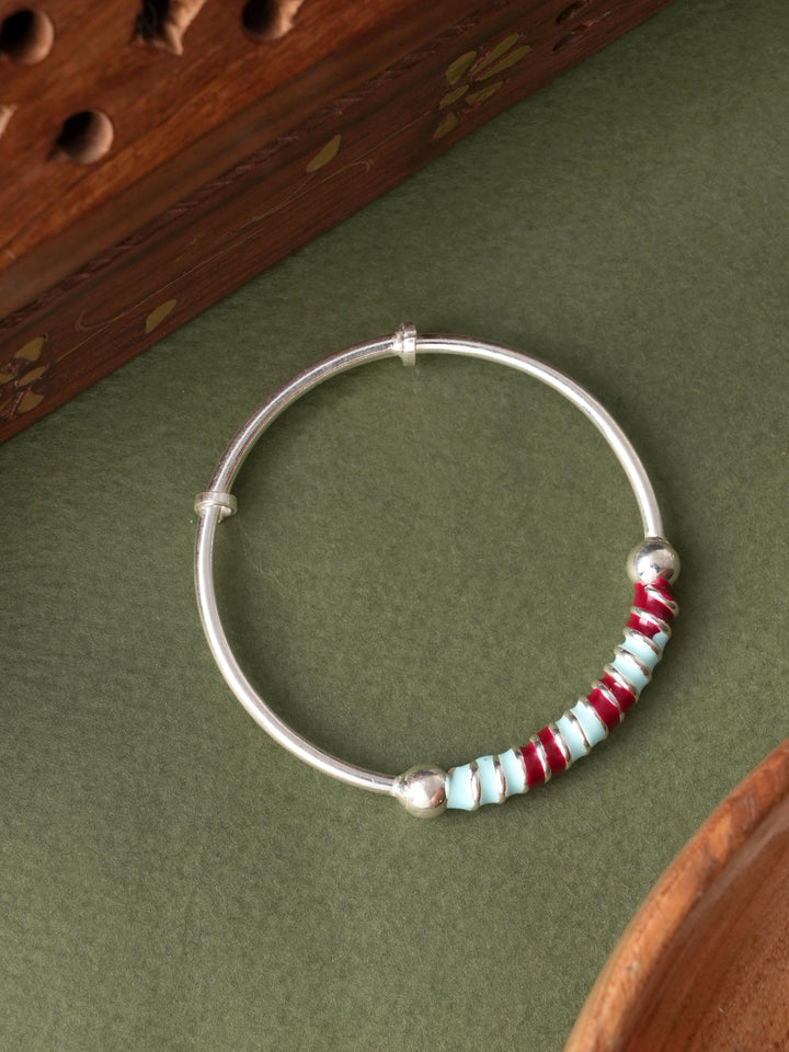 Red And Blue Enamel Bangle