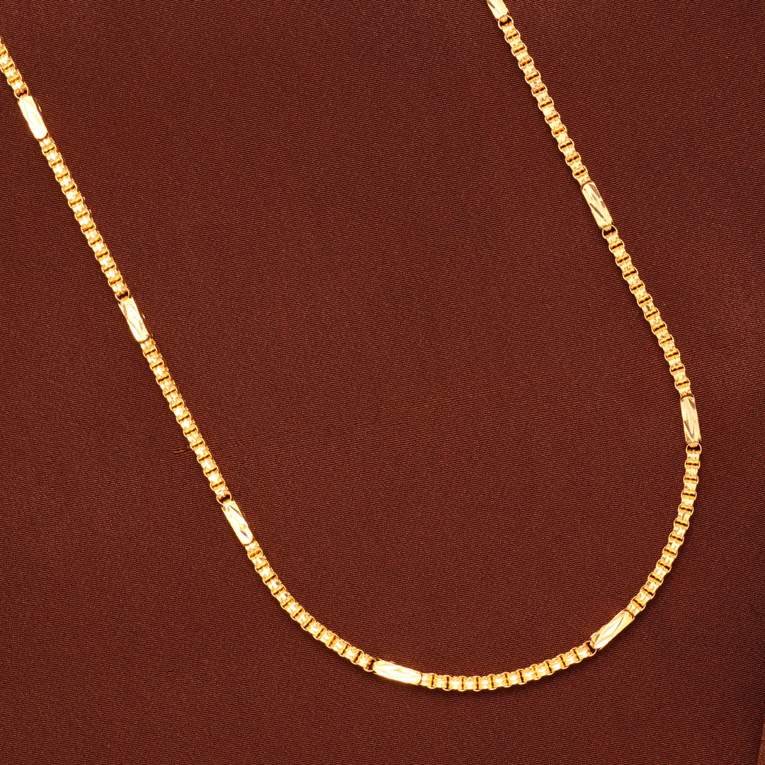 Elegant Gold Box Chain for Men