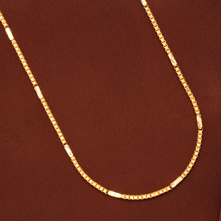 Elegant Gold Box Chain for Men