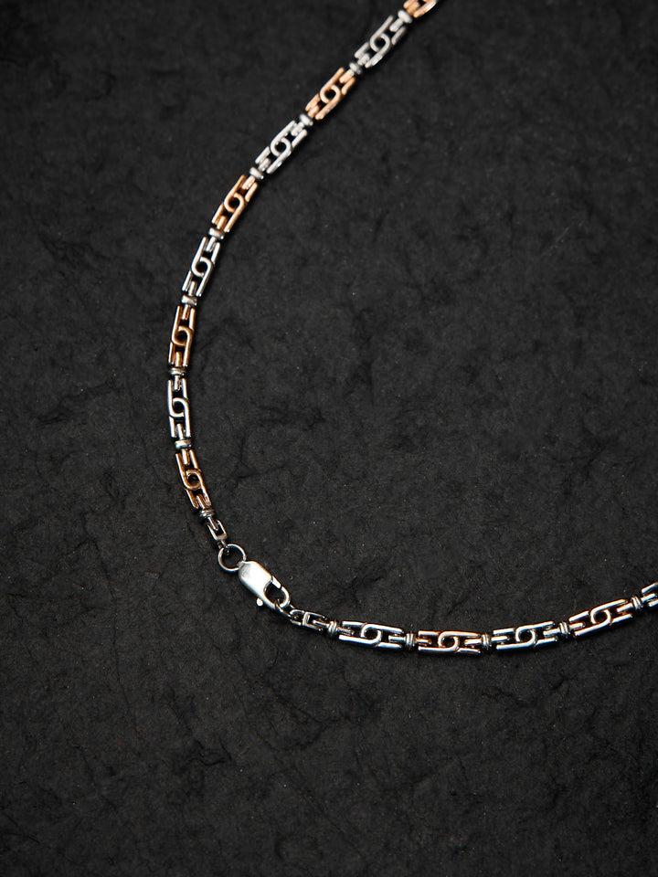 Rose Gold Sovereign Rope Men's Chain