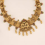 Antique Lakshmi with Peacock Necklace