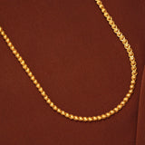 Elegant Oval Shaped Link Gold Chain for Women