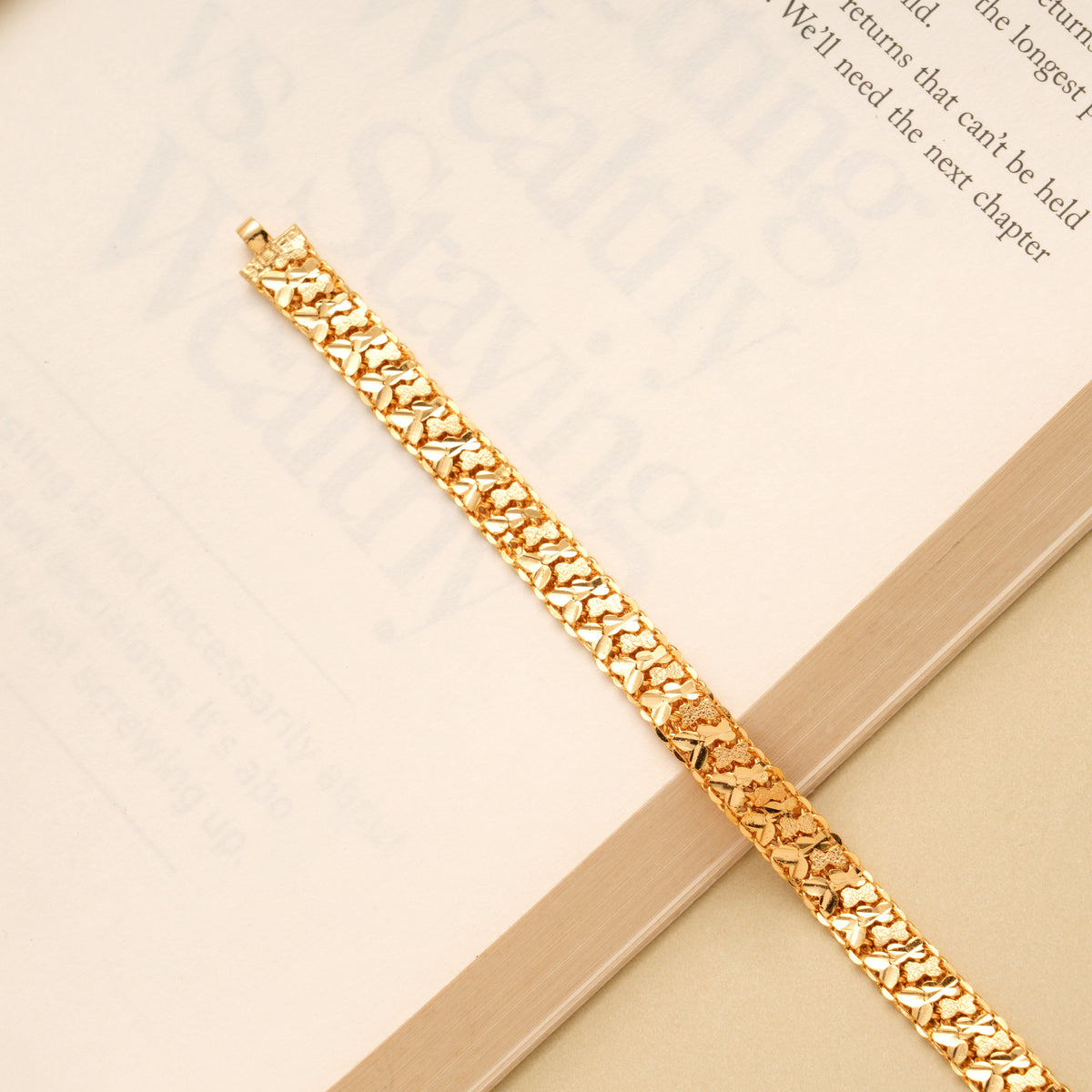 Regal Fancy Design Golden Bracelet for Men