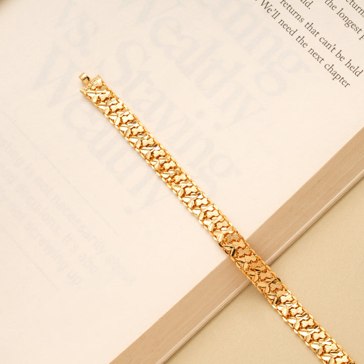 Regal Fancy Design Golden Bracelet for Men