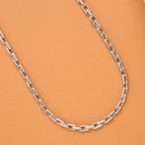 Stylish Silver Curb Link Men’s Chain