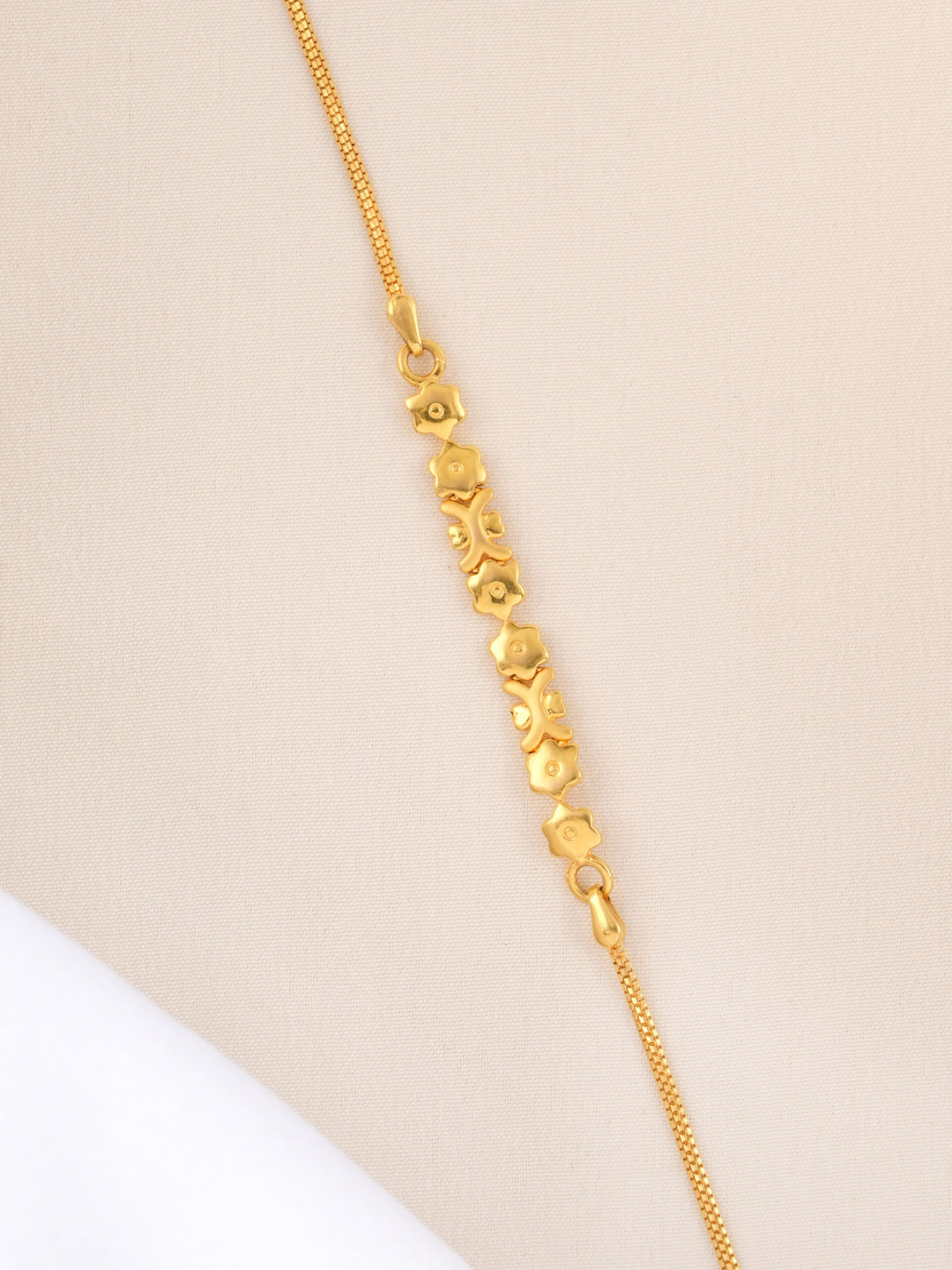 Petite Floral Gold Bracelet