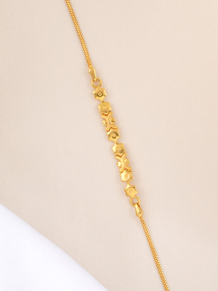 Petite Floral Gold Bracelet