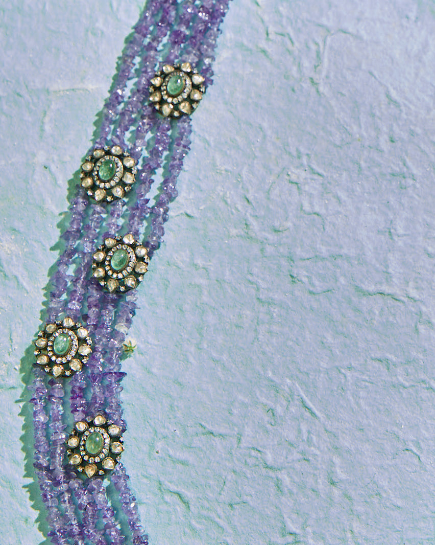 Tanzanite Beaded Victorian Haram