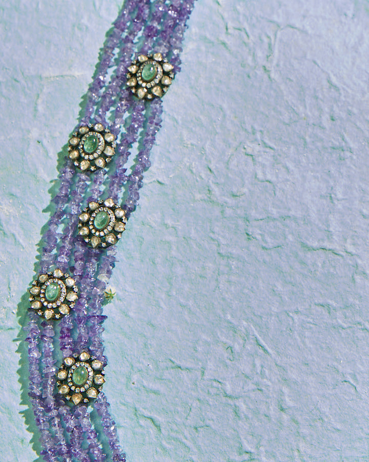 Tanzanite Beaded Victorian Haram