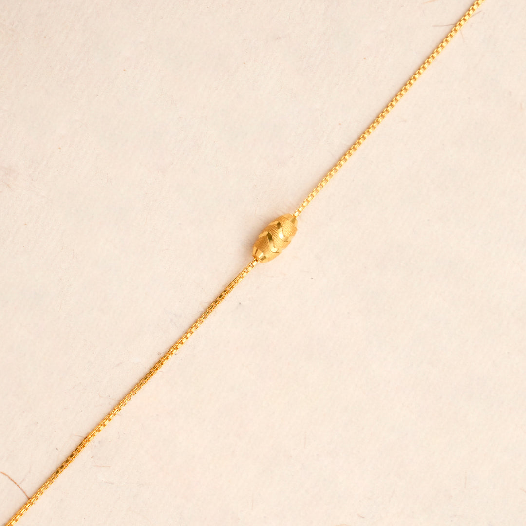 Modern Oval Shape Gold Bracelet