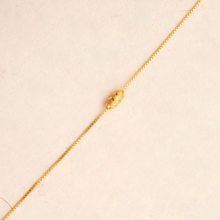 Modern Oval Shape Gold Bracelet