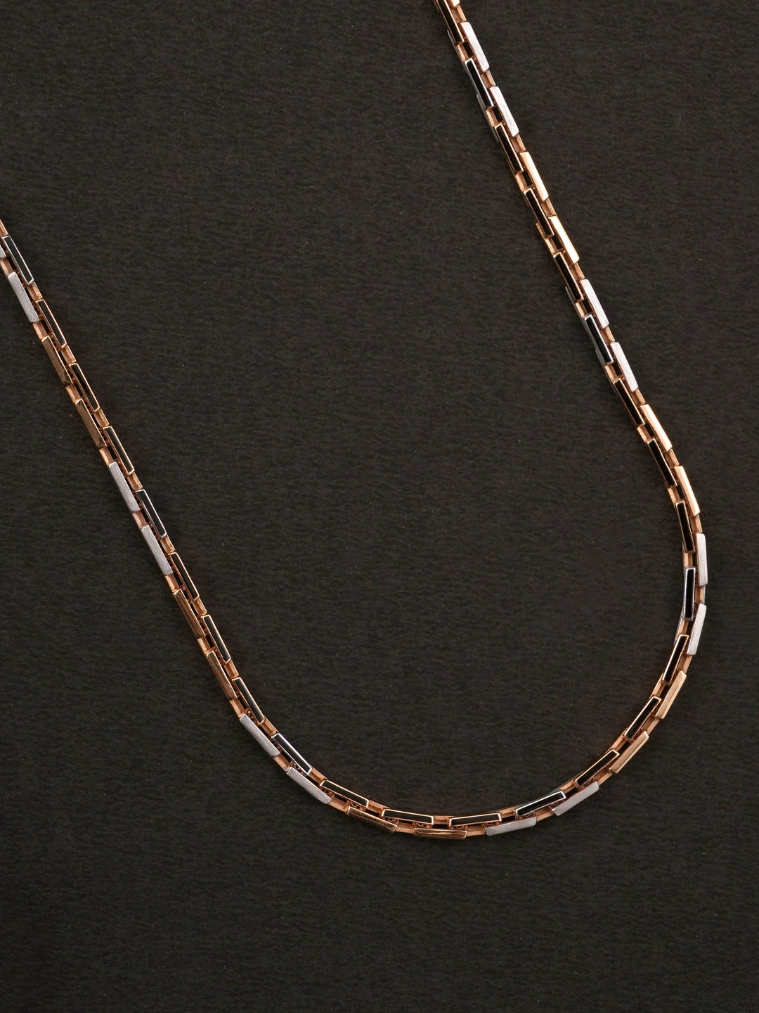 Square Links Rose Gold Men's Chain