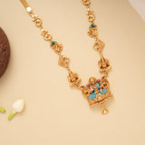 Grand Lotus Lakshmi with Vinayagar Golden Necklace