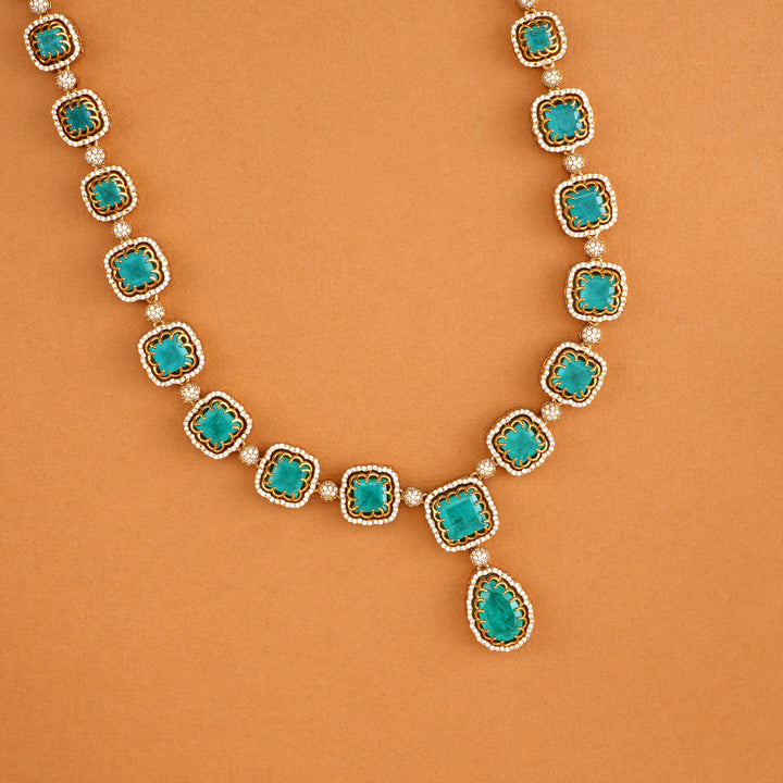 Elegant Green Stone Swarovski Haram