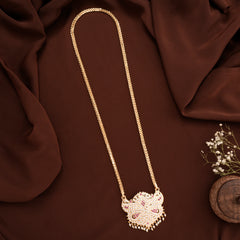 Traditional White Stone Golden Chain