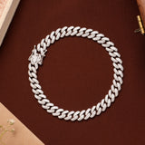 Modern Cuban Link Silver Bracelet