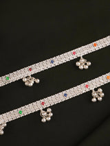 Silver Kushboo Rattle Anklet