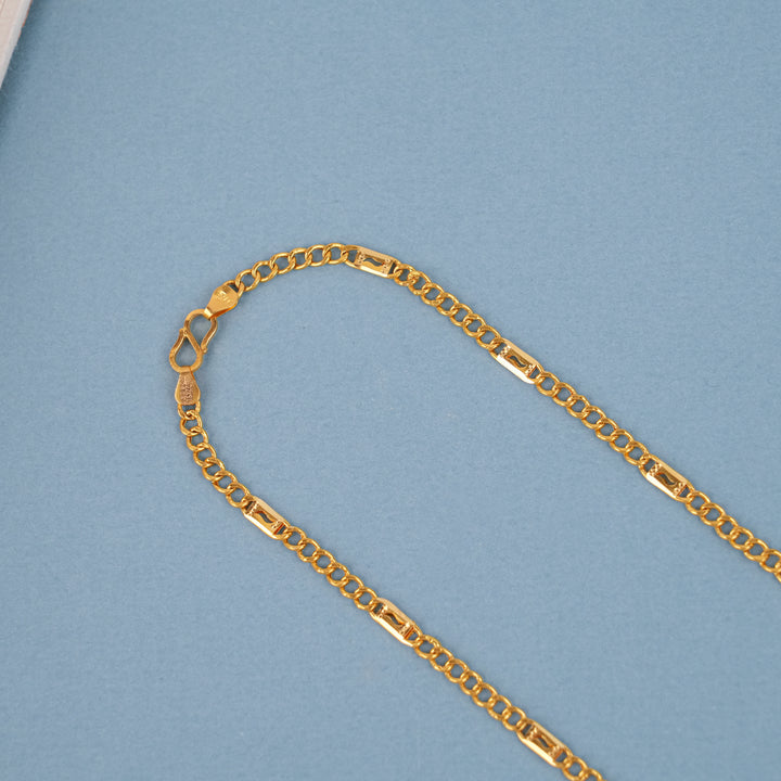 Classic Paper Clip Gold Sachin Chain