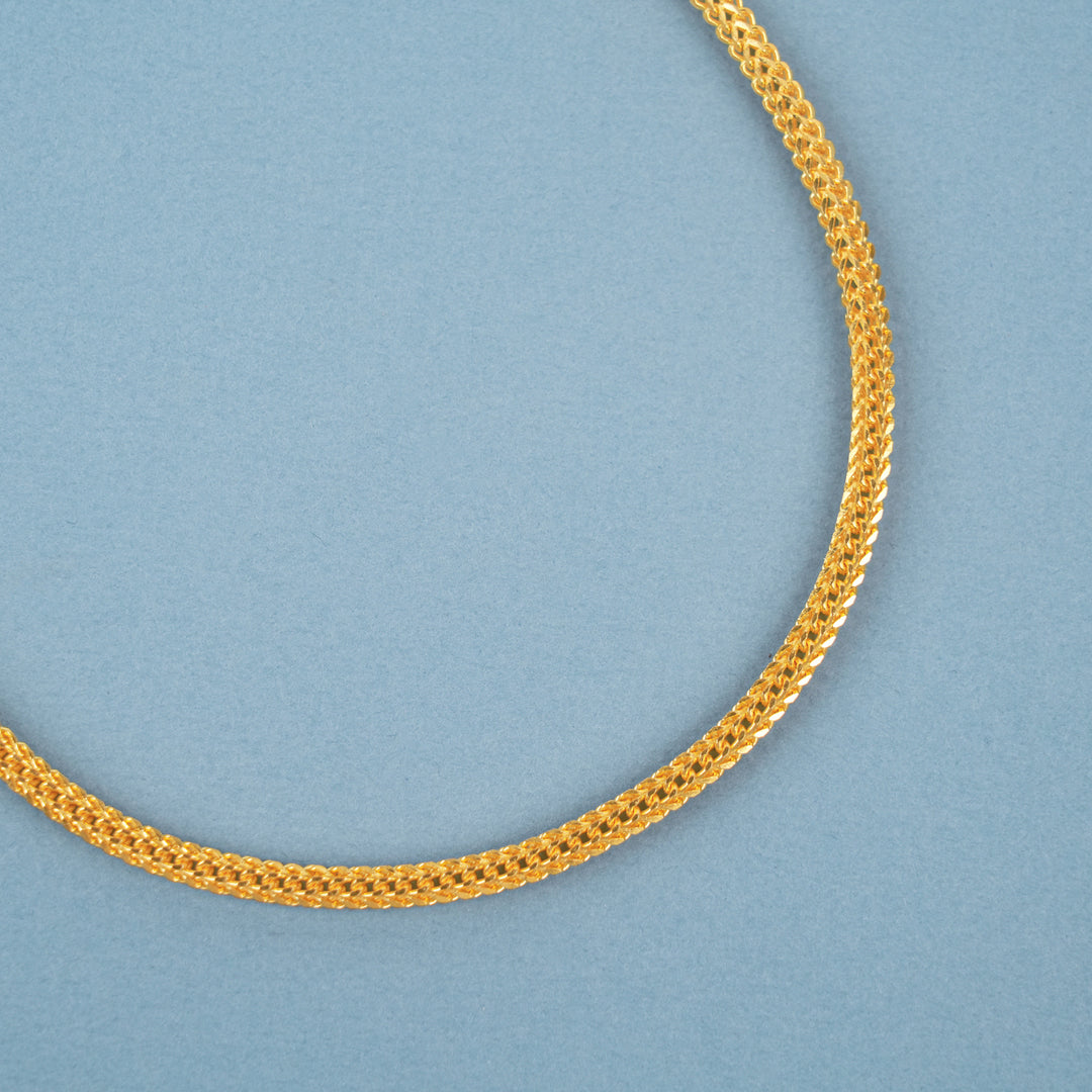Fancy Bold Mesh Gold Chain