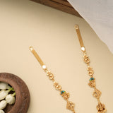 Grand Lotus Lakshmi with Vinayagar Golden Necklace