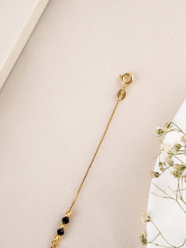 Heart and Infinity Symbol Mangalsutra Bracelet