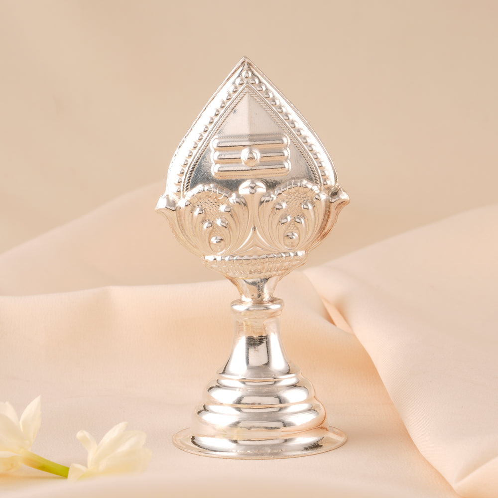 Minimalist Silver Murugan Vel Idol