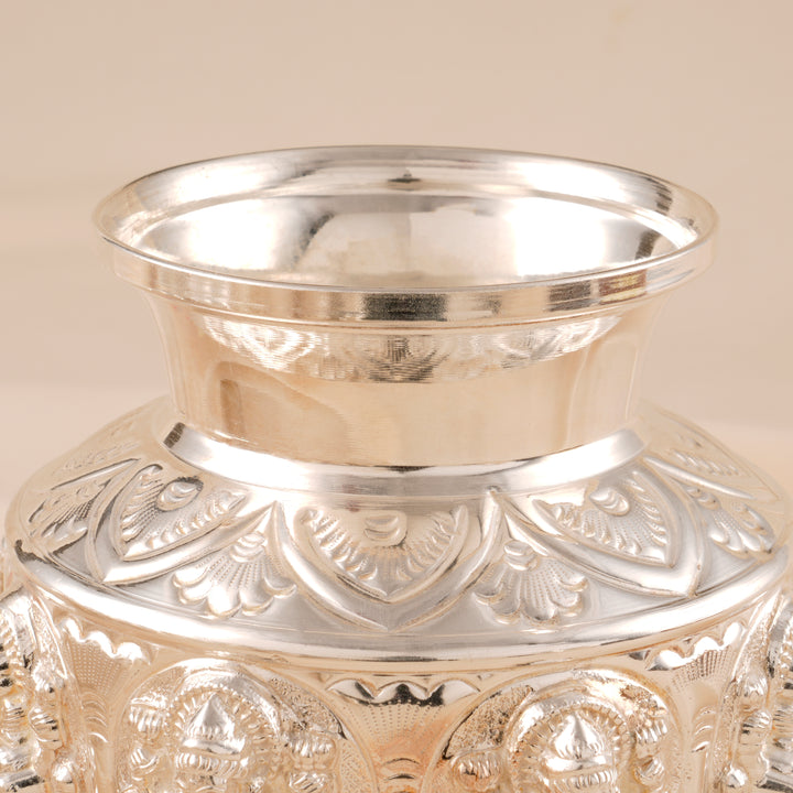 Devotional Lakshmi Silver Kalasam