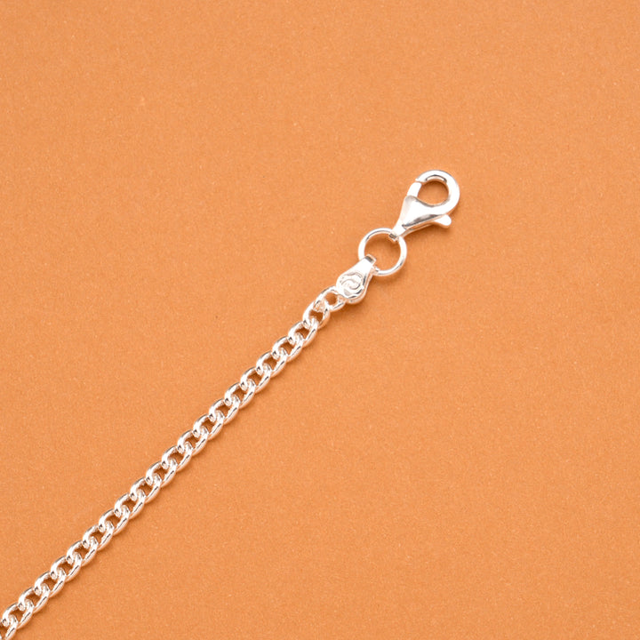 Minimal Watermelon Charm Silver Baby Bracelet