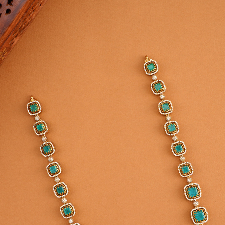 Elegant Green Stone Swarovski Haram