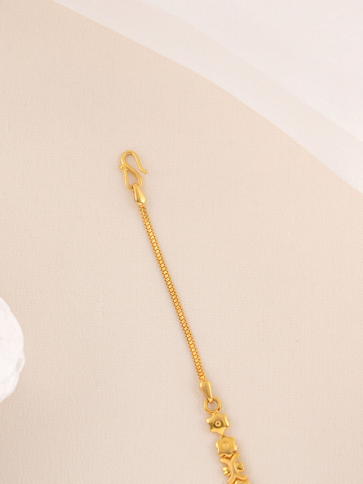Petite Floral Gold Bracelet
