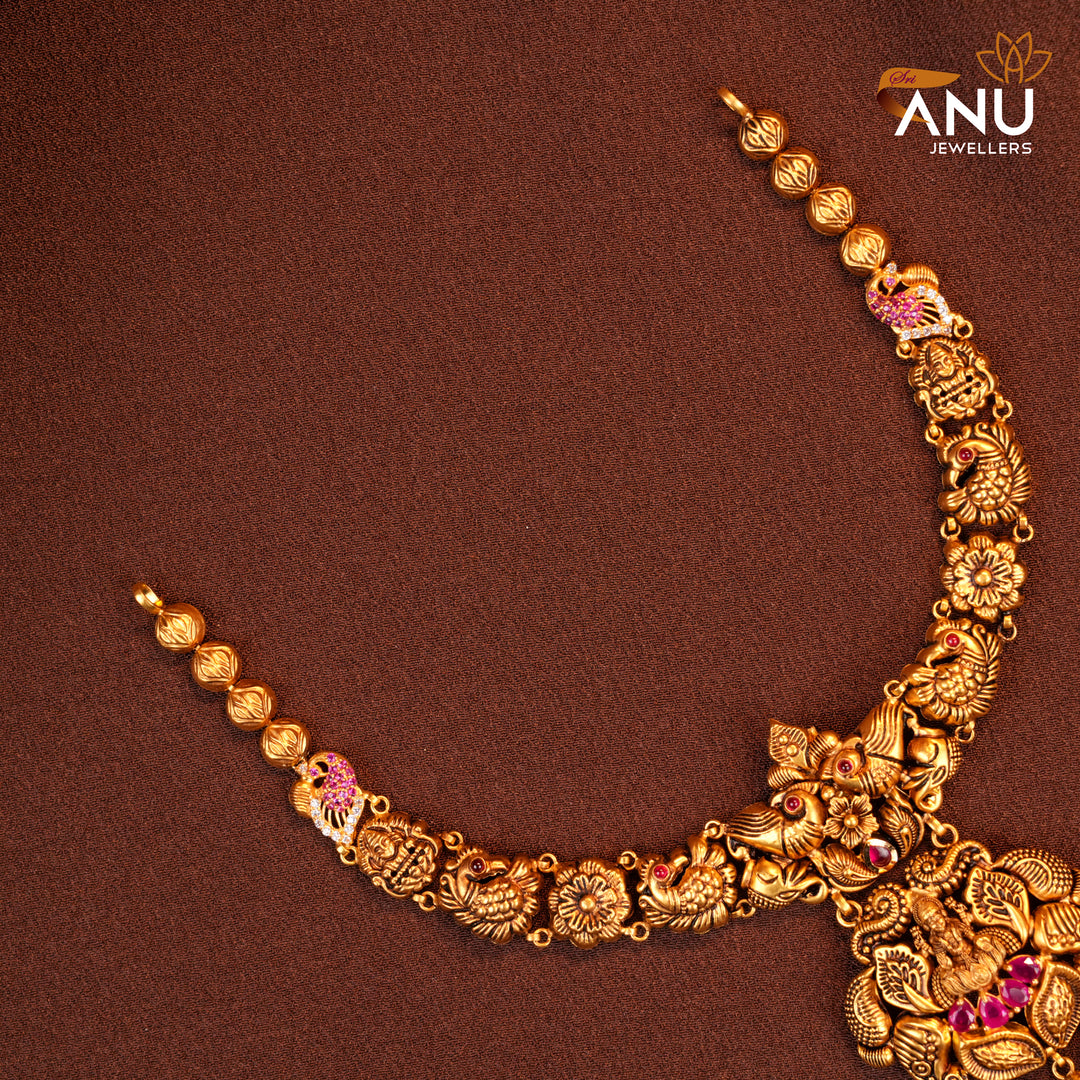 Antique Lakshmi Devi Gold Drops Necklace