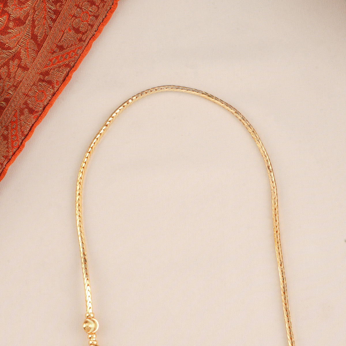 Traditional Golden Bead Mugappu Chain