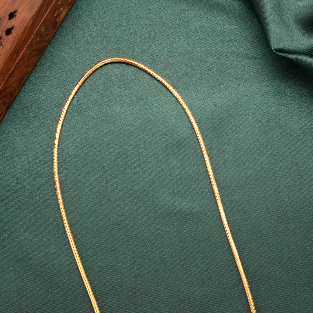 Modern Long Gold Thali Chain