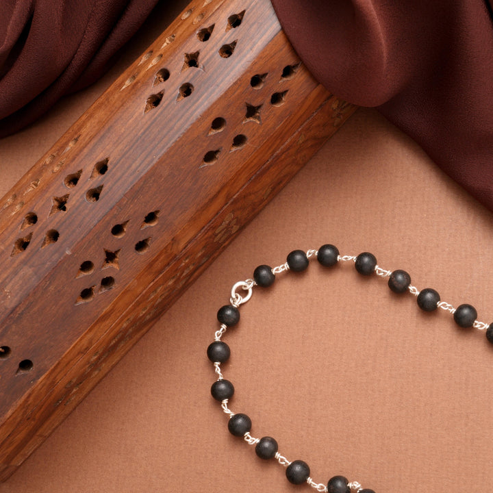 Karungali Protection Silver Chain