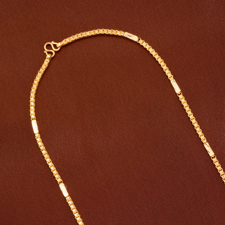 Elegant Gold Box Chain for Men