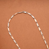 Arrow Link Pattern Silver Men’s Chain